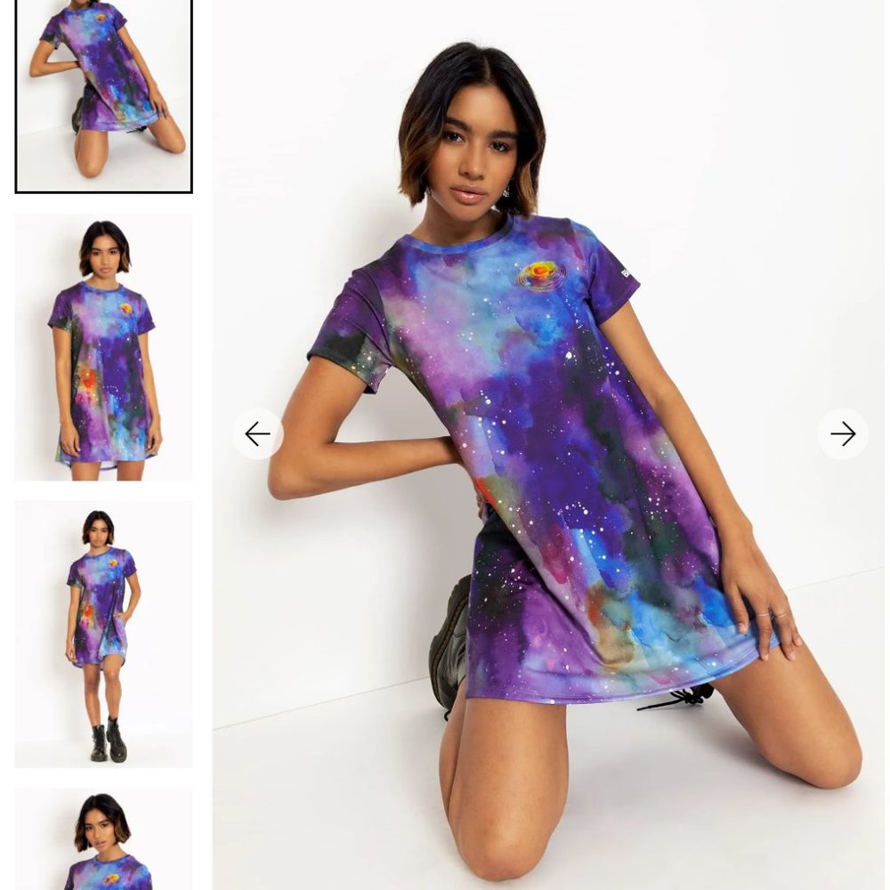 Blackmilk Expand Your Universe Swing Tee Dress - Limited